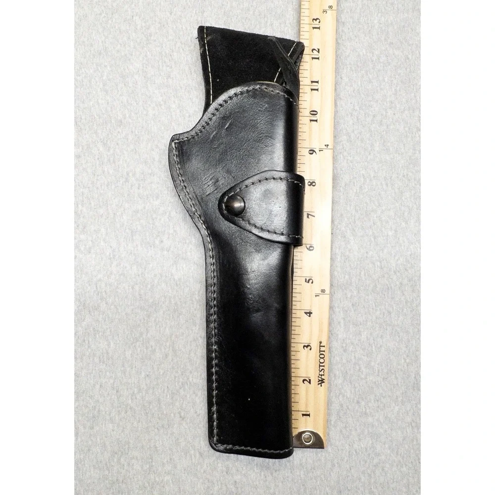 Vtg Black Leather Holster 12